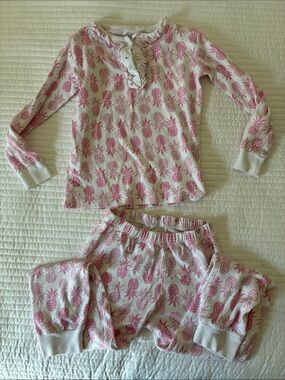 Little English Pineapple Print Pajama Set